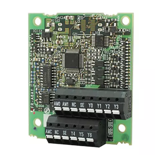 Mitsubishi Electric FR-A/F800 Series Digital Output Module with Extension Analog Output, Plug-In Design Suitable For FR-A/F800 Inverters, FR-A8AY