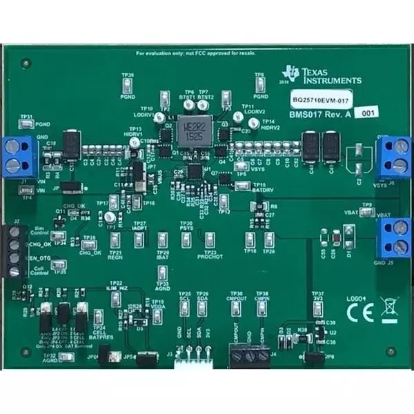 TEXAS INSTRUMENTS Evaluation Module 3.5 to 24 V Input Voltage, BQ25710EVM-017