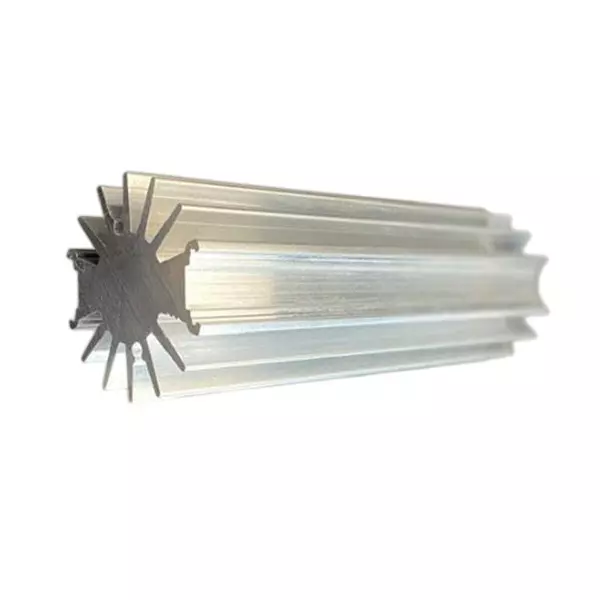RS PRO Heatsink Aluminium Black Anodised 200 mm 35 mm, 2740271