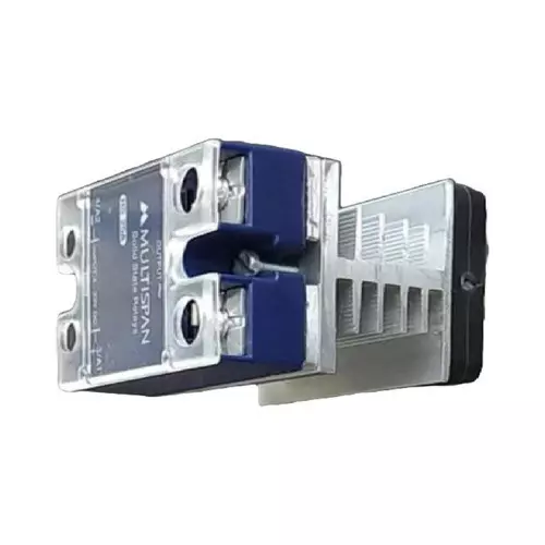 Multispan Heat Sink with Dual Relay Configuration RS 25A-16A, RS 40A-18A, RS 50A-26A, RS 70A-29A Current Capacity, HSS