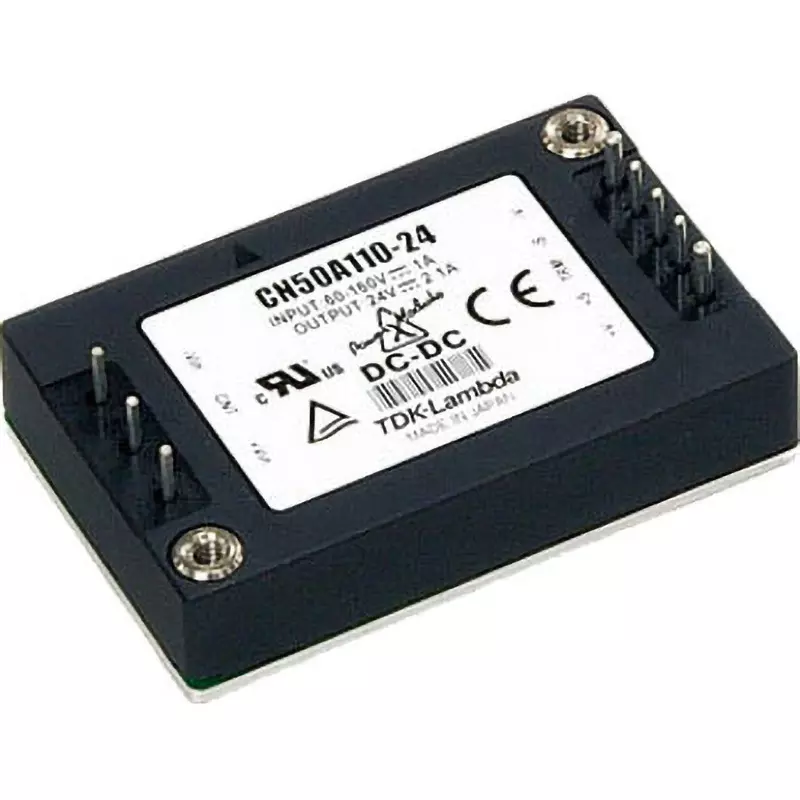 TDK-LAMBDA Power Module DC60 to 160 V Input Voltage Range DC 24 V Rated Output Voltage, CN50A110-24