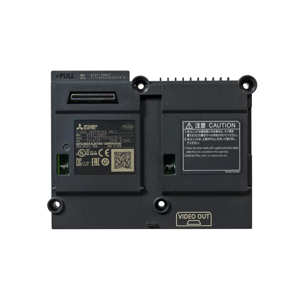 Mitsubishi Electric GOT2000 Series Video Output Unit with 1xHDMI (Type A) Output and Black Color Plastic Body, GT27-VHOUT