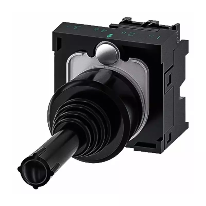 Siemens Joystick Switch Round, IP20, IP65, IP67 5 - 500 V AC/DC, 3SU1100-7AD10-1NA0