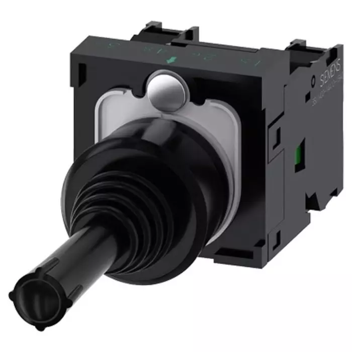 Siemens Joystick Switch Round, IP20, IP65, IP67 5 - 500 V AC/DC, 3SU1100-7AA10-1NA0