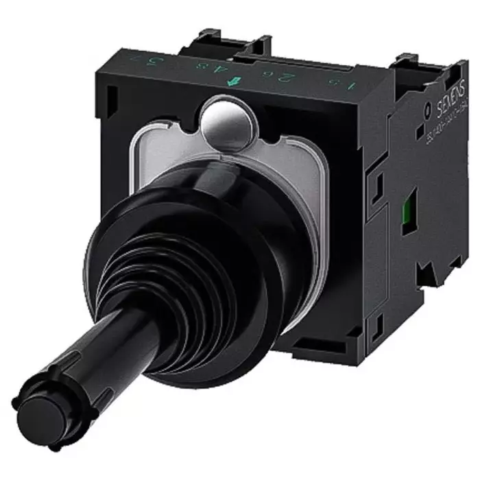 Siemens Joystick Switch Round, IP20, IP65, IP67 5 - 500 V AC/DC, 3SU1100-7BC10-1NA0
