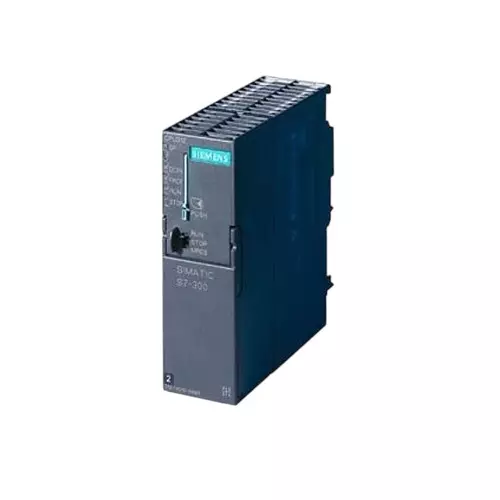 Siemens S7 300 Series Central Processing Unit CPU 312 with 32 KB Memory and 4 W Power Loss, 6ES73121AE140AB0