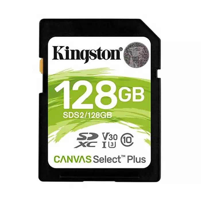 Kingston 128 GB SDXC SD Card, Class 10, UHS-I, SDS2/128GB