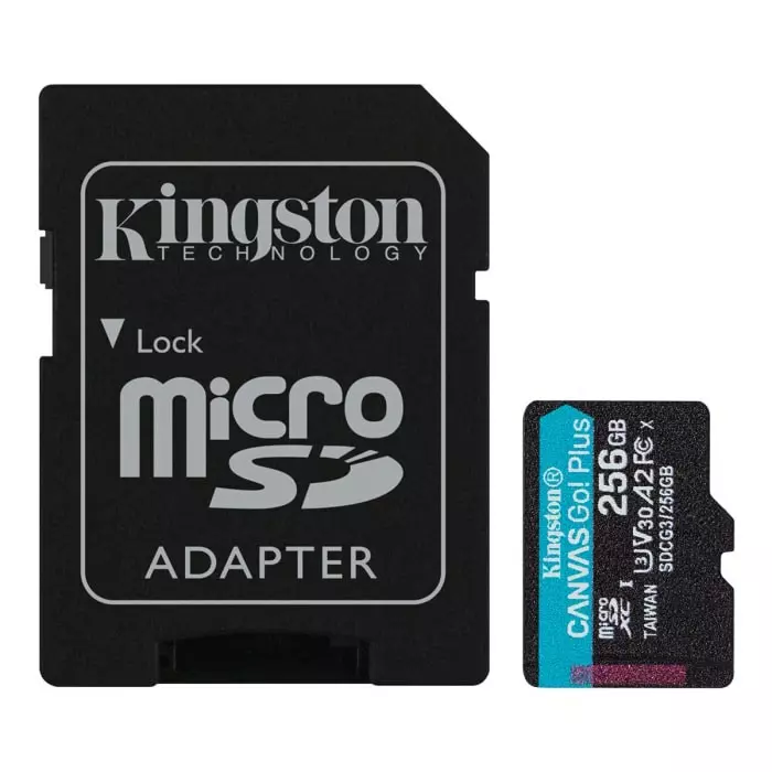Kingston 256 GB MicroSDXC Micro SD Card, Class 10, SDCG3/256GB