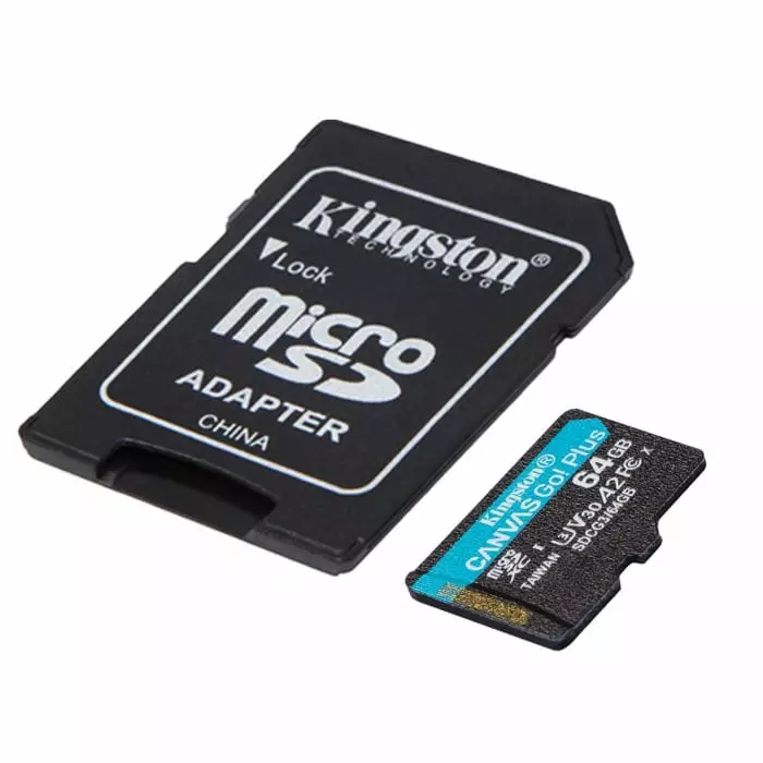 Kingston 64 GB MicroSDXC Micro SD Card, Class 10, SDCG3/64GBSP