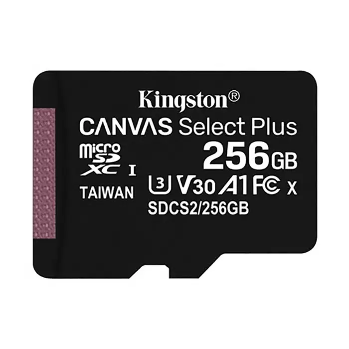 Kingston 256 GB MicroSD Micro SD Card, Class 10, UHS-I, SDCS2/256GBSP