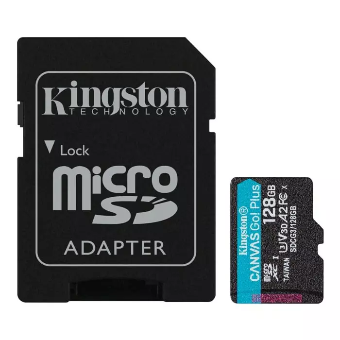 Kingston 128 GB MicroSDXC Micro SD Card, Class 10, SDCG3/128GBSP