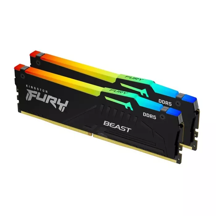 Kingston 32GB (16GB x 2) DDR5 Desktop RAM, 6000MT/s, DI mm, 1.35V, KF560C36BBE2AK2-32