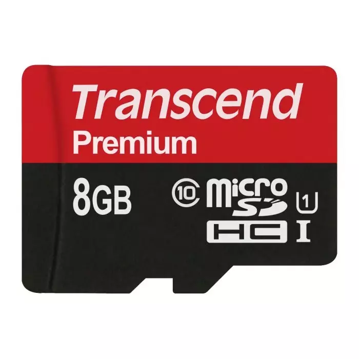 Transcend 8 GB MicroSDHC Micro SD Card, Class 10, UHS-1 U1, TS8GUSDCU1