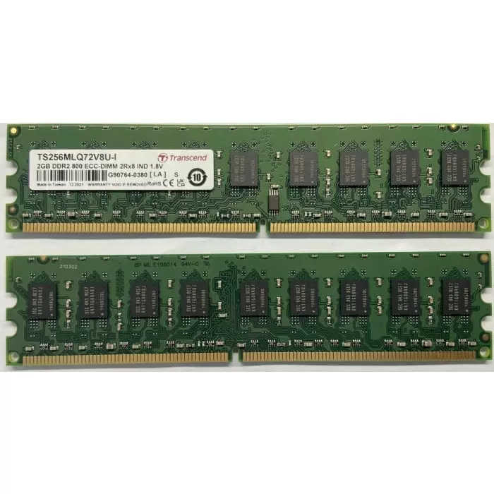 Transcend 2 GB DDR2 Desktop, Laptop RAM, 800Mbit/s, DIMM, 1.8V, TS256MLQ72V8U-I