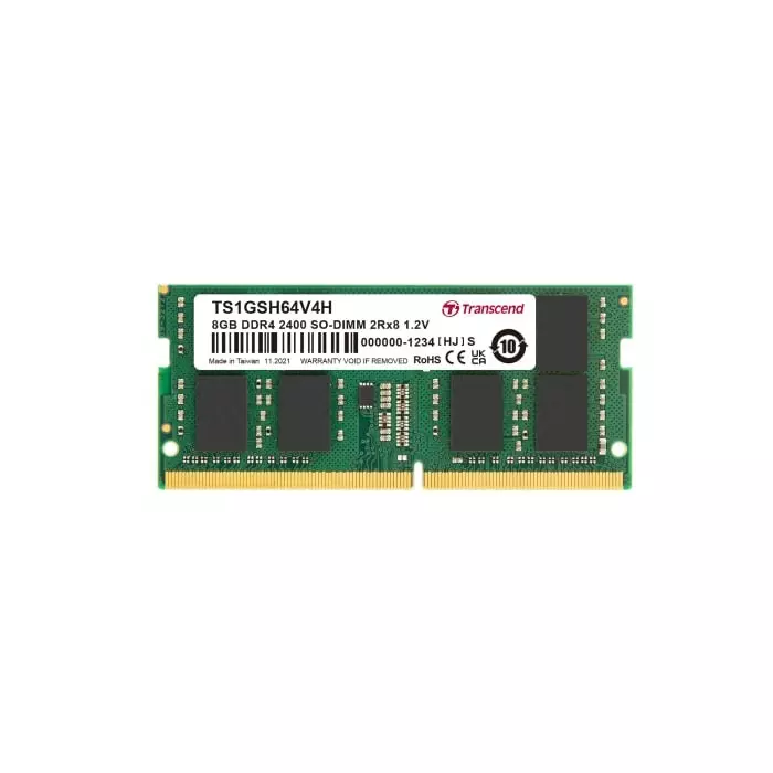 Transcend 8 GB DDR4 Desktop, Laptop RAM, 2400Mbit/s, SODIMM, 1.2V, TS1GSH64V4H