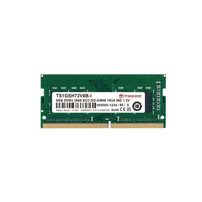 Transcend 8 GB DDR4 RAM, 2666Mbit/s, SODIMM, 1.2V, TS1GSH72V6B-I