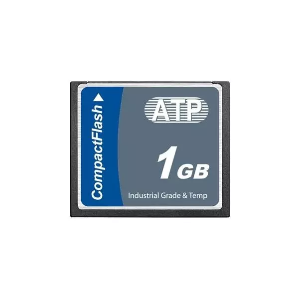 ATP Industrial Compact Flash Card 1 GB Memory Size 42.8x36.4x3.3 mm, AF1GCFI-TAEXP