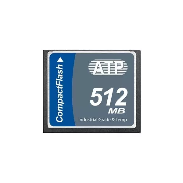ATP Industrial Compact Flash Card 512 MB Memory Size 42.8x36.4x3.3 mm, AF512CFI-TAEXP