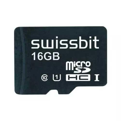 SWISSBIT Industrial Micro SD Card 8 GB Memory Size 15x11x0.7 mm, SFSD008GN1AM1MT-I-5E-21Q-STD