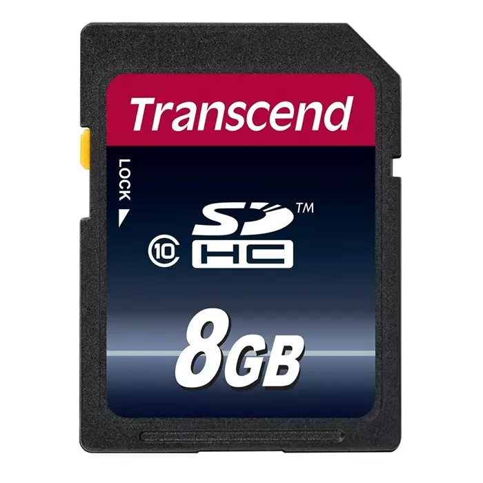 Transcend 8 GB SDHC SD Card, Class 10, TS8GSDHC10