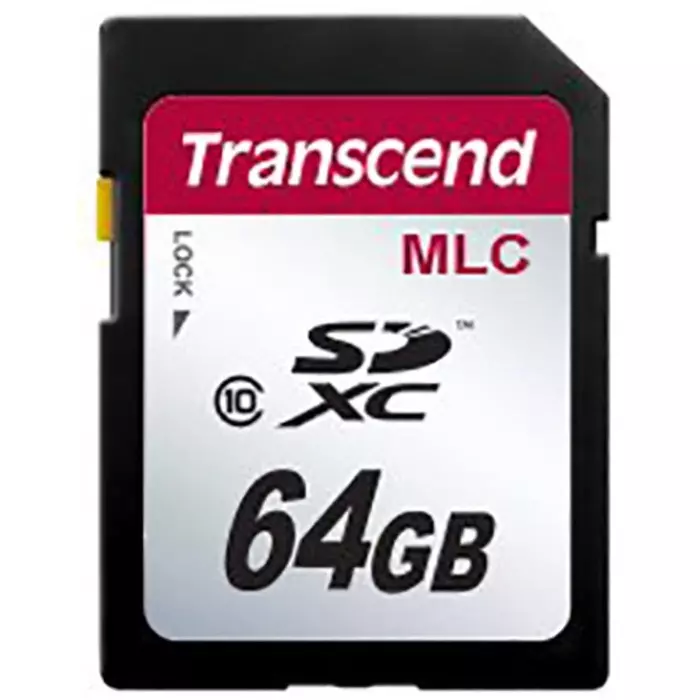 Transcend 64 GB Industrial SDXC SD Card, Class 10, TS64GSDXC10M