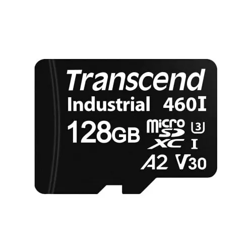 Transcend 128 GB Industrial MicroSD Micro SD Card, TS128GUSD460I