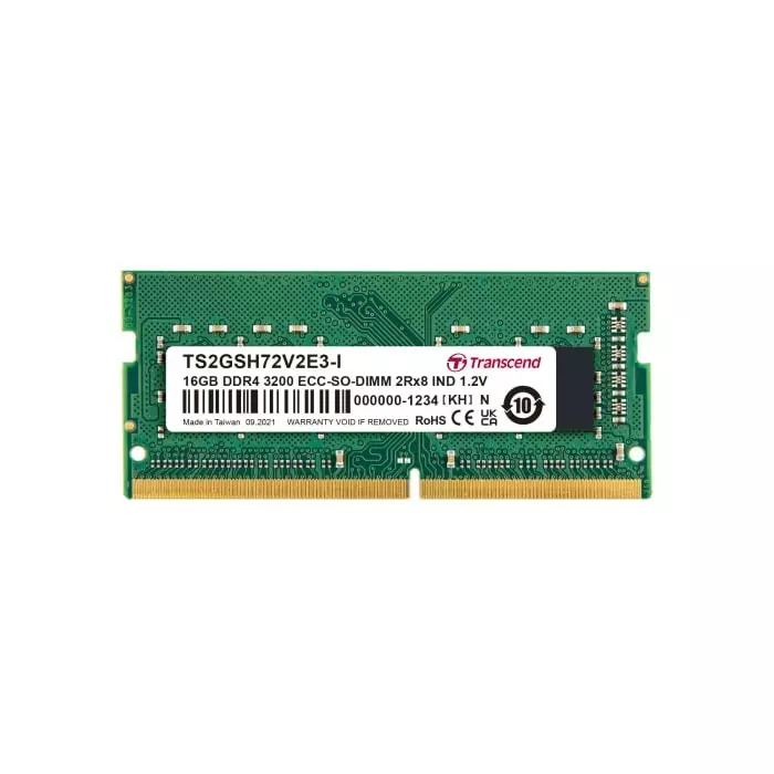 Transcend 16 GB DDR4 RAM, 3200Mbit/s, SODIMM, 1.2V, TS2GSH72V2E3-I