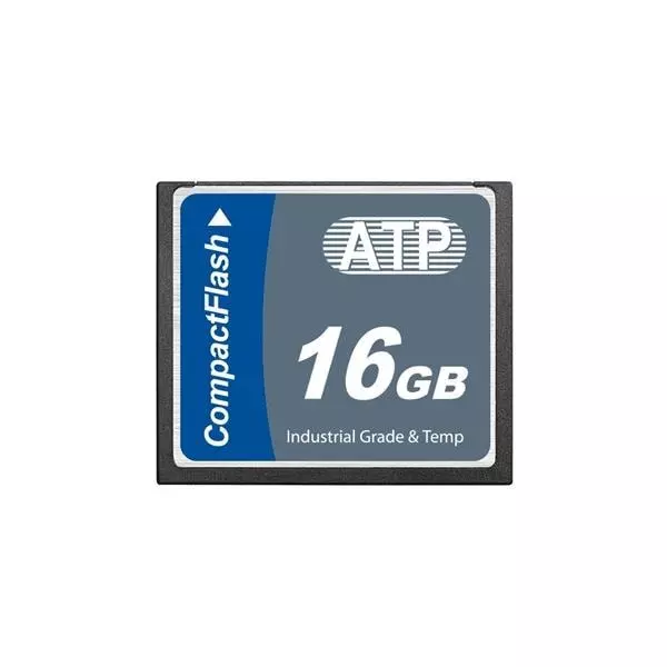 ATP Industrial Compact Flash Card 16 GB Memory Size 42.8x36.4x3.3 mm, AF16GCFI-TACXP