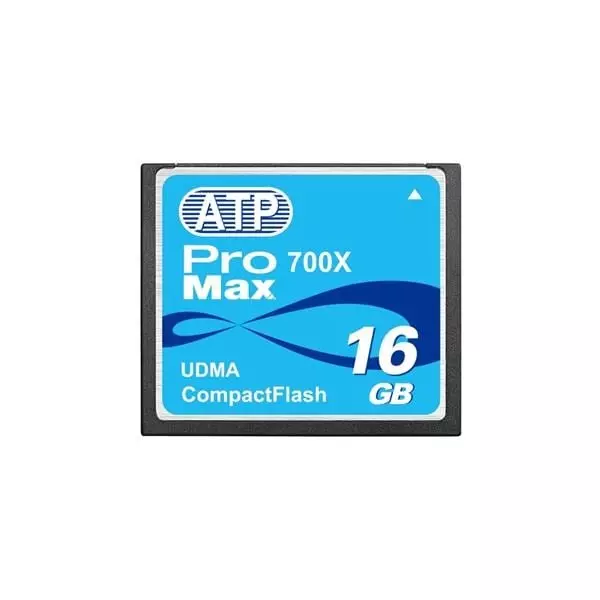 ATP Compact Flash Card 16 GB Memory Size 42.8x36.4x3.3 mm, AF16GCFP7-TABXX