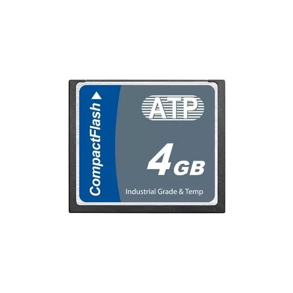 ATP Industrial Compact Flash Card 4 GB Memory Size 42.8x36.4x3.3 mm, AF4GCFI-TACXP