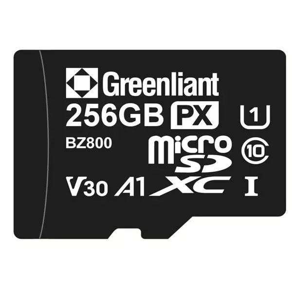Greenliant Industrial Micro SD Card 256 GB Memory Size 15x11x1 mm, GLS93MR256G3-I-BZ810