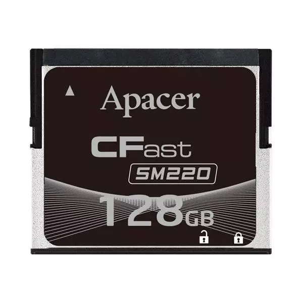 Apacer CFast Card 128 GB Memory Size 42.8x36.45x3.6 mm, APCFA128GGDAD-6ETM1