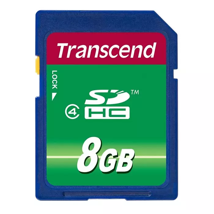 Transcend 8 GB SDHC SD Card, Class 4, TS8GSDHC4