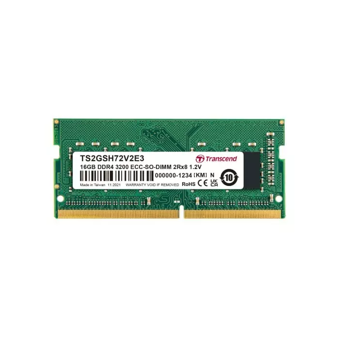 Transcend 16 GB DDR4 Desktop, Laptop RAM, 3200Mbit/s, SODIMM, 1.2V, TS2GSH72V2E3