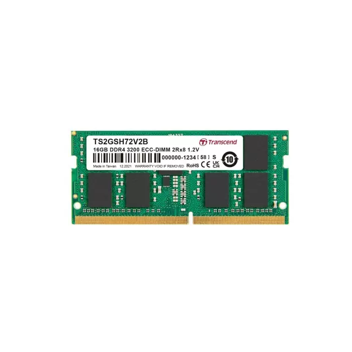 Transcend 16 GB DDR4 Desktop, Server RAM, 3200Mbit/s, SODIMM, 1.2V, TS2GSH72V2B