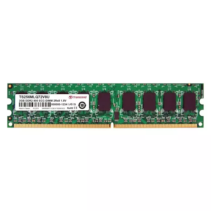 Transcend 2 GB DDR2 Desktop, Laptop RAM, 800Mbit/s, DIMM, 1.8V, TS256MLQ72V8U