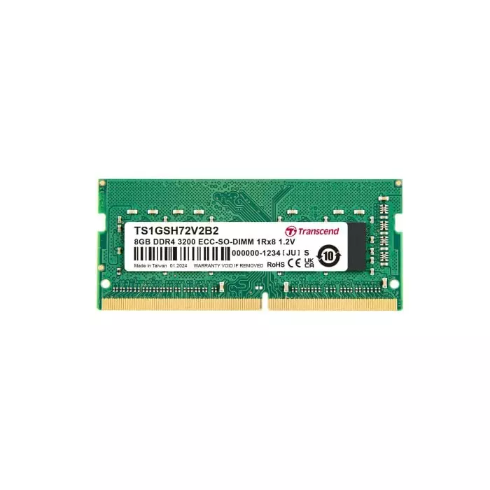 Transcend 8 GB DDR4 Desktop, Laptop RAM, 3200Mbit/s, SODIMM, 1.2V, TS1GSH72V2B2