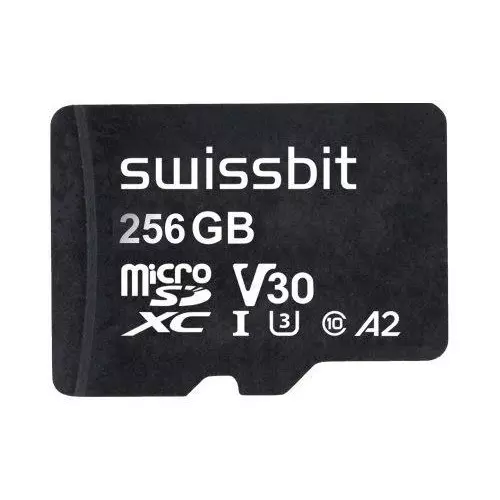 SWISSBIT Industrial Micro SD Card 256 GB Memory Size, SFSD256GN1AM1MT-E-7G-211-STD