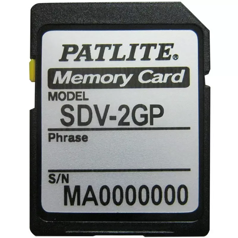PATLITE SD Card 2 GB Patlite SD card, SDV-2GP