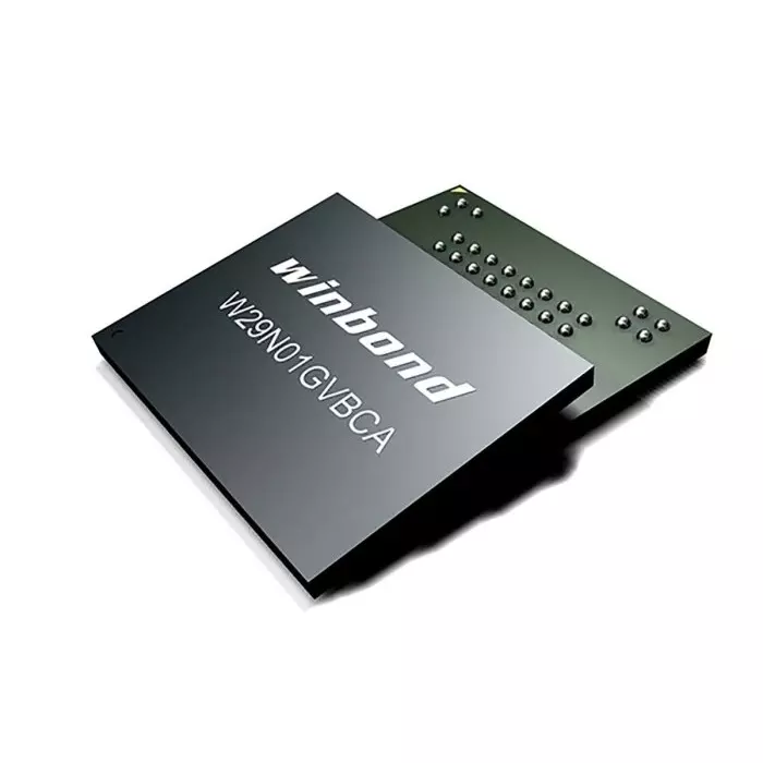 Winbond SLC NAND 1Gbit Parallel Flash Memory 63-Pin VFBG A, W29N01HVBINA (Pack of 210)