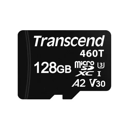 Transcend 128 GB Industrial MicroSD Micro SD Card, V30, TS128GUSD460T