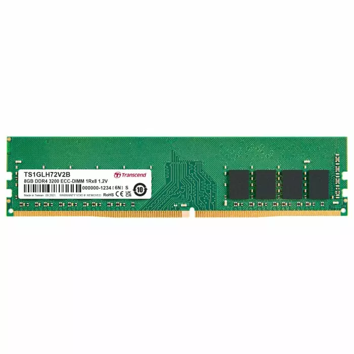 Transcend 8 GB DDR4 Desktop, Laptop RAM, 3200Mbit/s, DIMM, 1.2V, TS1GLH72V2B