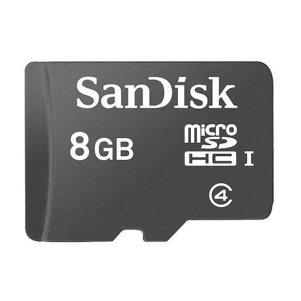 SanDisk Micro SD Card 8 GB Memory Size 15x11x1 mm, SDSDQAB-008G
