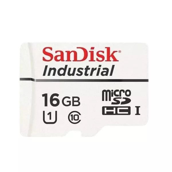 SanDisk Industrial Micro SD Card 16 GB Memory Size 15x11x1 mm, SDSDQAF4-016G-I