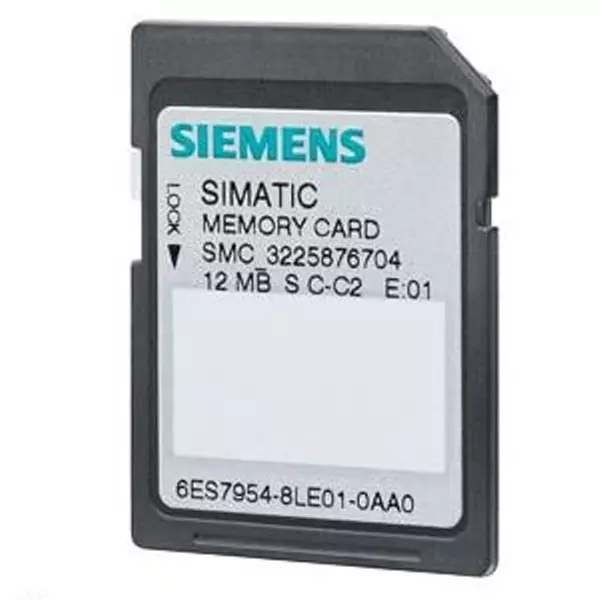Siemens Memory Card with 4 MB Flash-EPROM and 500000 Read or Write Operation Cycle, 6ES7954-8LC03-0AA0