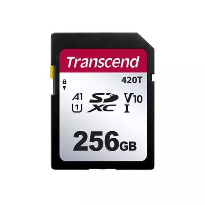 Transcend 256 GB SDXC SD Card, A1, U1, V10, TS256GSDC420T