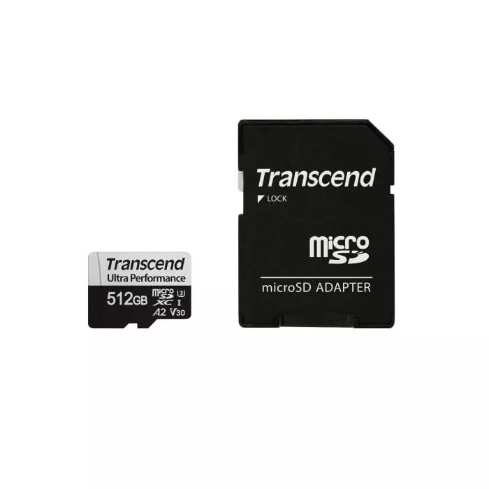 Transcend 512 GB MicroSDXC Micro SD Card, UHS-I U3, TS512GUSD340S
