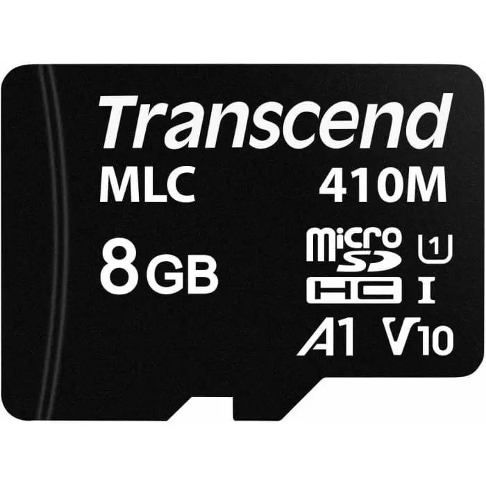 Transcend 8 GB MicroSDHC Micro SD Card, A1, U1, V10, TS8GUSD410M