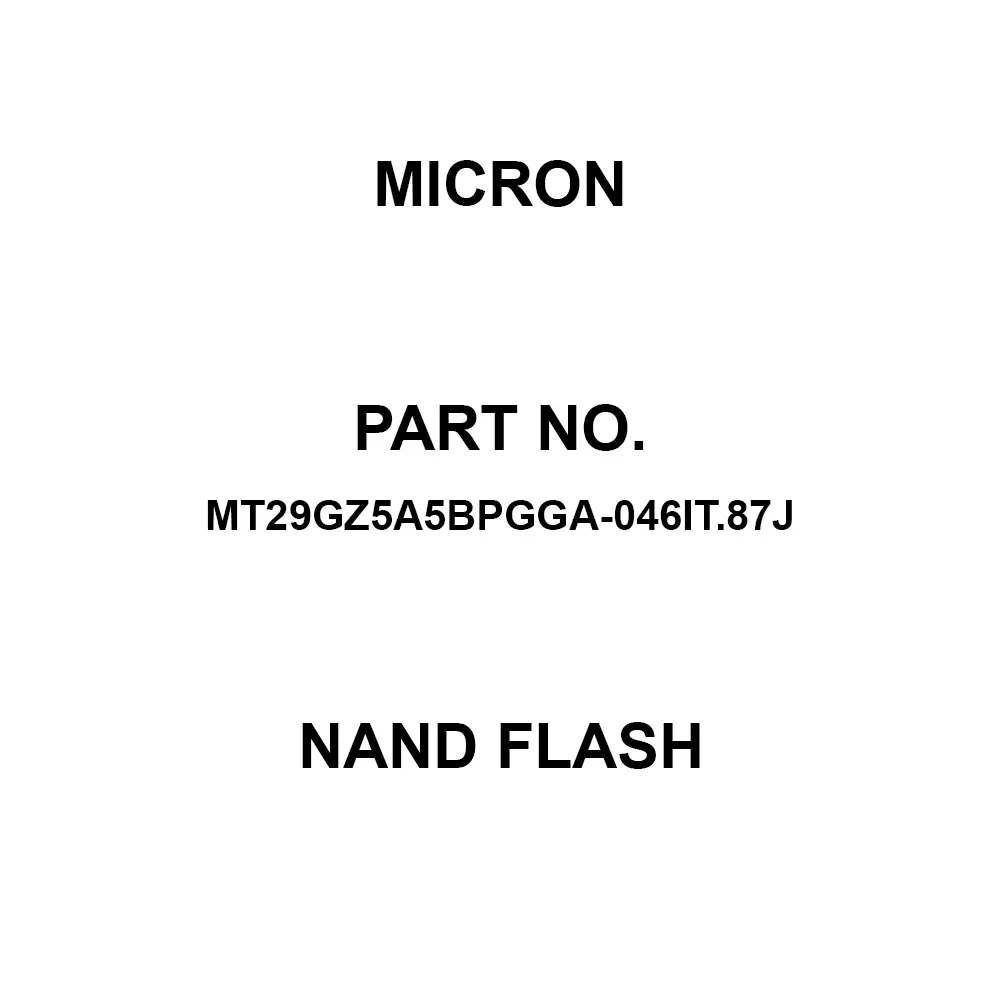 Micron LPDDR2 NAND Flash SMD/SMT Mount, MT29GZ5A5BPGGA-046IT.87J