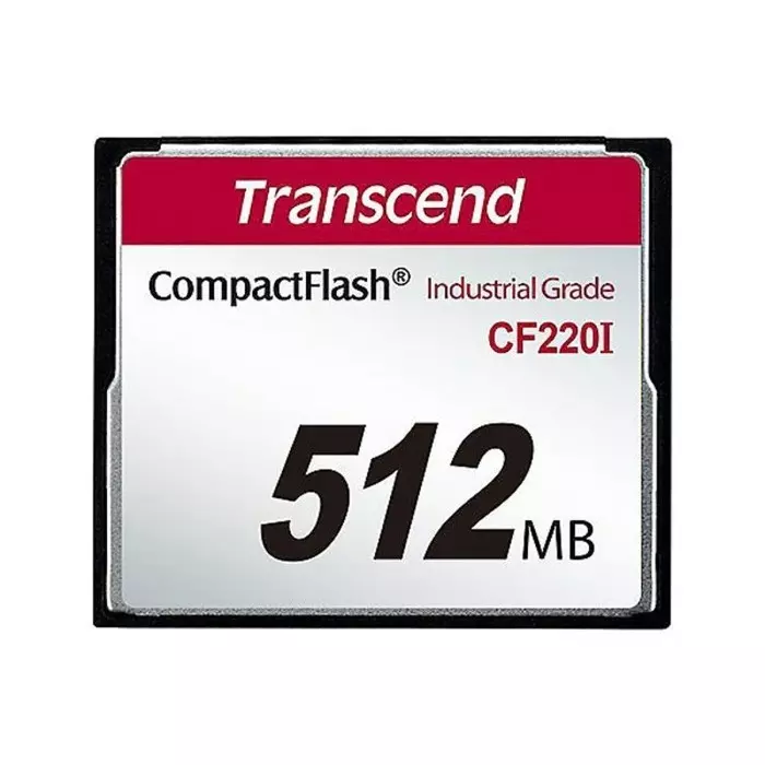 Transcend CF220I CompactFlash Industrial 512 MB SLC Compact Flash Card, TS512MCF220I